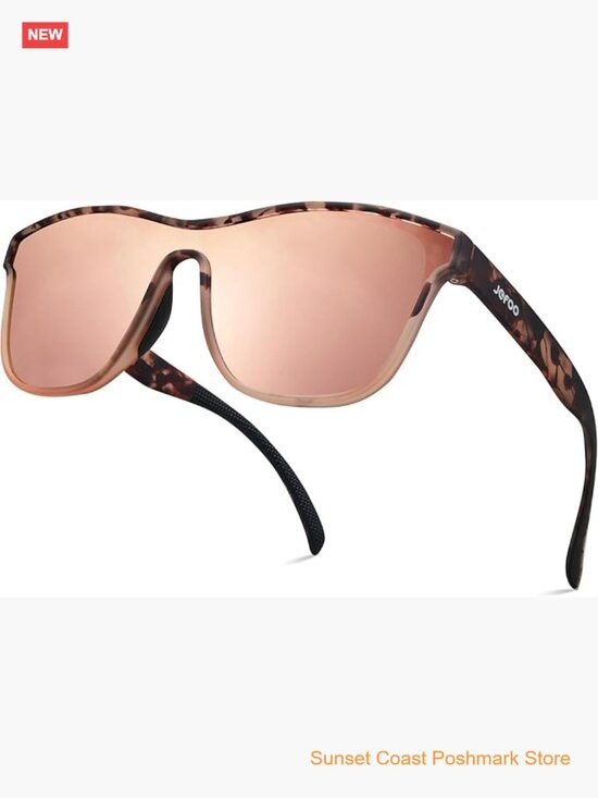 Retro Shield Polarized Running Sunglasses UV400 Protection Lightweight Unisex main image 7